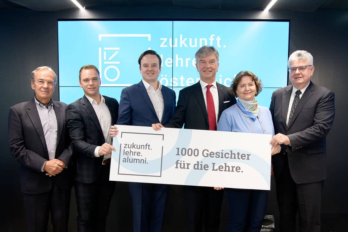 Presskonferenz zur Stärkung der Lehre - zukunft.lehre.österreich. mobilisiert 1.000 Gesichter
