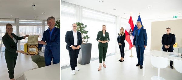 Austausch mit Arbeitsministerin Mag. (FH) Aschbacher