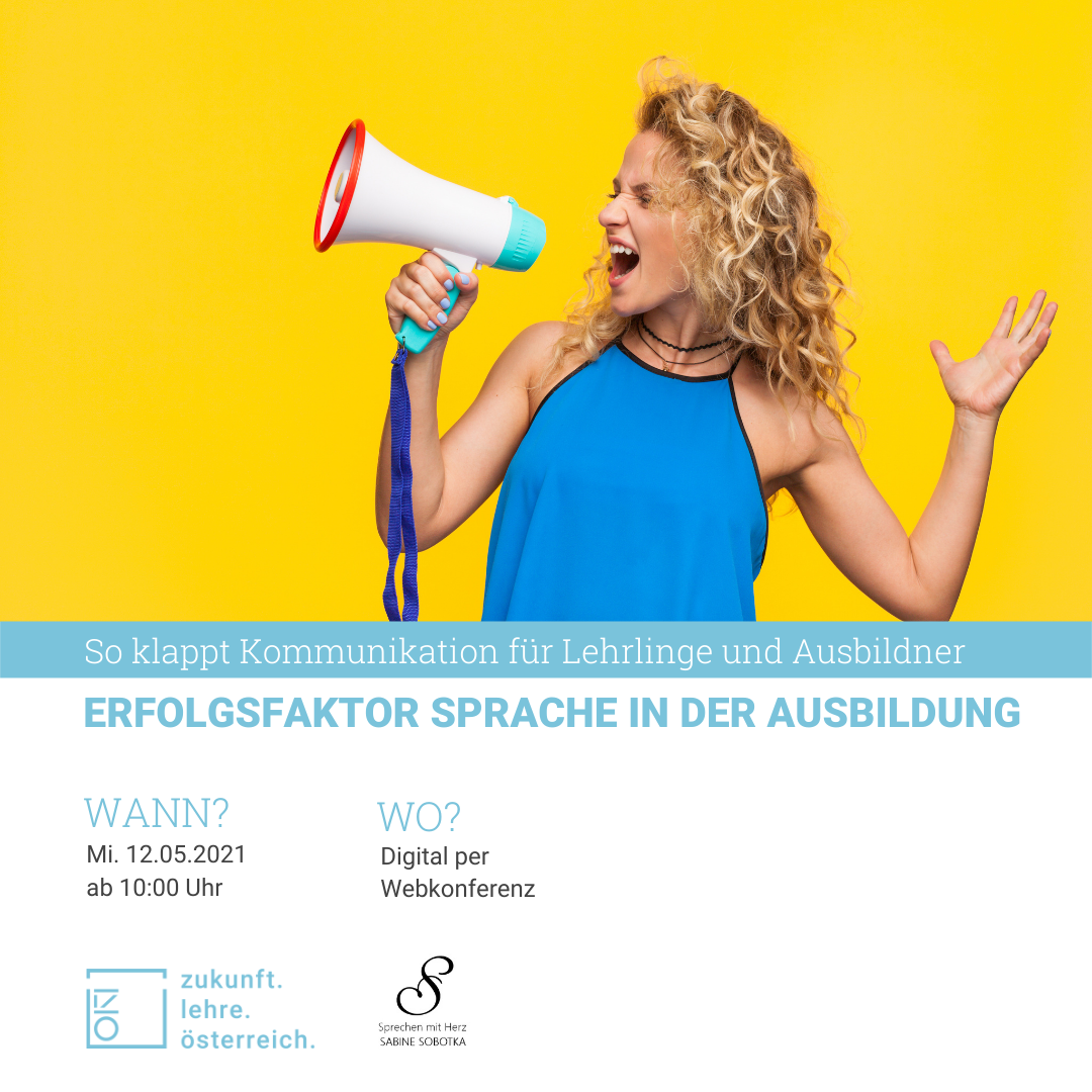 Webinar „Erfolgsfaktor Sprache in der Ausbildung“