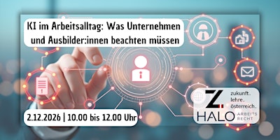 Webinar: KI im Arbeitsalltag: Was Firmen & Ausbilder:innen beachten müssen